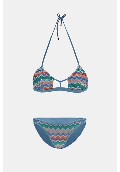 Amarelle Hawaii Mavi Balensiz Üçgen Bikini Takım Mavi