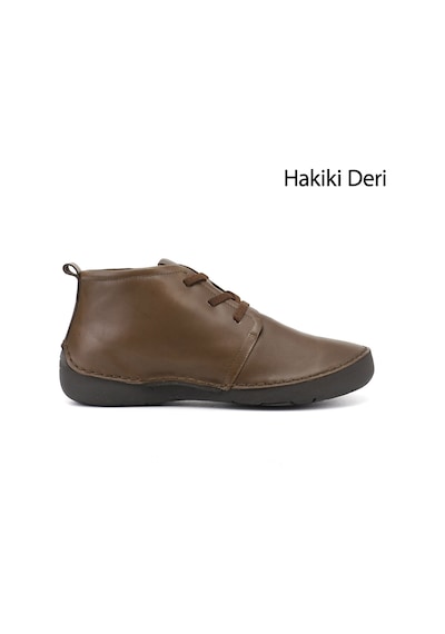 Gönderir Gönderi R Kadın Koyu Vizon Bağcıklı Hakiki Deri Comfort Bot Dkzb02842661