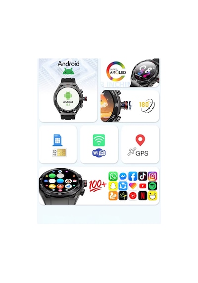 Wearfitpro Hw18 Call 2 Btk Sim Kartlı Kameralı Amoled Ekran Gps Yeni Nesil Özellikler Android Akıllı Saat