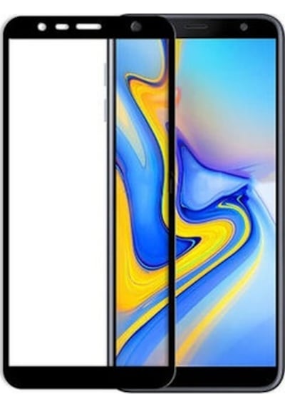 Samsung Galaxy J4 Plus İle Uyumlu Şeffaf Ekranı Tam Kaplayan 5d Cam Kırılmaz Cam Ekran Koruyucu