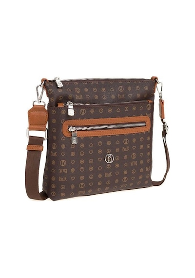 Bilik Deri Monogram Kahve/taba Kadın Çapraz Askılı Çanta Mtş 269- 001