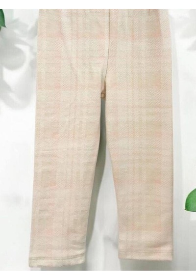 Cantoy Kız Bebek Peluş Yelekli 3 Lü Pantolonlu Takım-15067 Krem