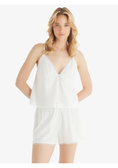Kadın Pijama Üstü 51831 - Beyaz Beyaz