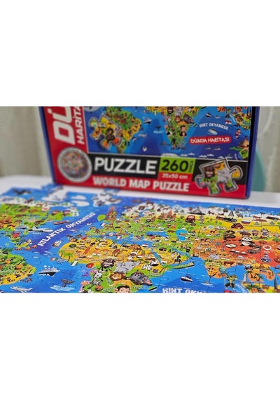 Dünya Haritası Puzzle Standart