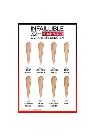 L'Oreal Paris Infaillible 24H Fondöten 220 Sand