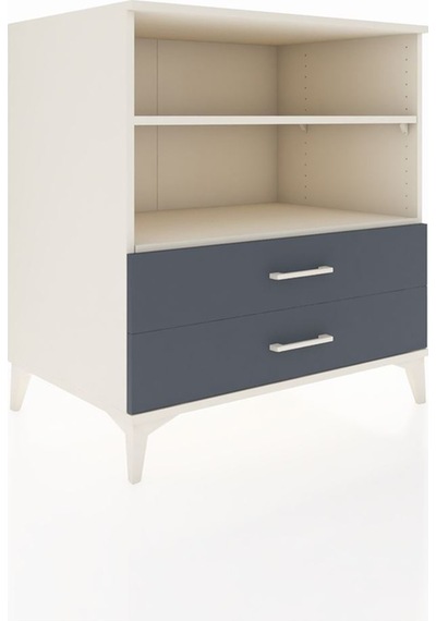 Kronos Şifonyer 2 Raflı 2 Çekmeceli 88x59x96 Aytaşı-antrasit Aytaşı