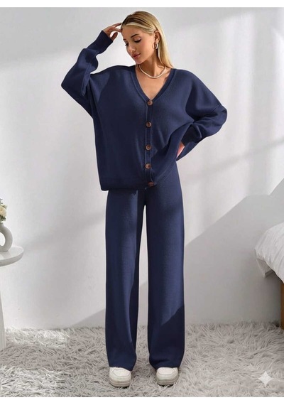 Sayzen Your Shine Basic Hirka Pantolon Alt-üst Takim Sy-2513 Lacivert