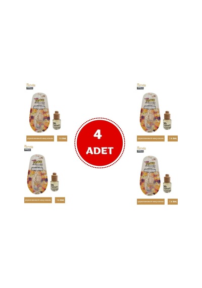 Çiçeksi Dekoratif Araç Kokusu 8ml 4 Adet