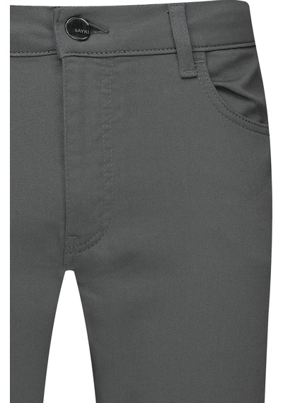 Hatemoğlu Antrasit Slim Fit 5 Cep Pamuklu Kanvas Pantolon 2982378 Antrasit
