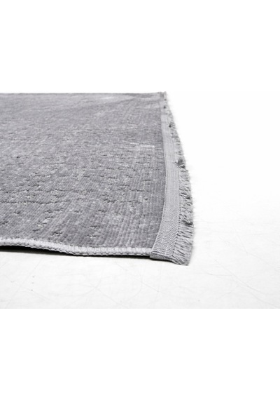 Modena İskandinav Yıkanabilir Şönil Kilim Saçaklı, Kaymaz Tabanlı Koridor Salon Oturma Çocuk Odası Halısı Gri
