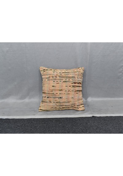 Zehra Abla Halı Yeni El Dokuma Dekoratif Kilim Kırlent Yastık Kılıfı 6775 Çok Renkli