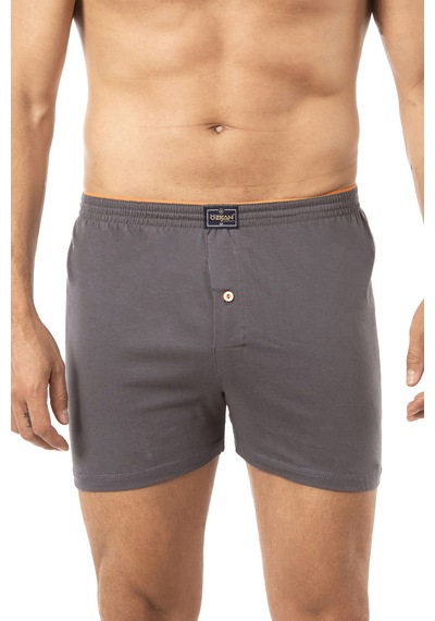 Özkan Underwear Özkan 0041 5'li Paket Erkek %100 Pamuklu Şardonlu Klasik Rahat Kesim Havlu Bel Süprem Penye Boxer Antrasit