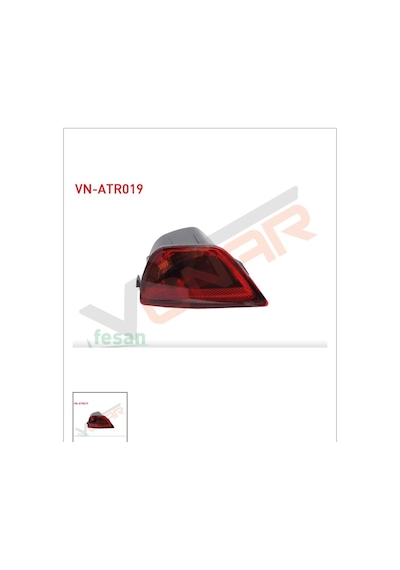 Renault Megane Iıı Sağ Reflektör Arka Tampon Vn-atr019