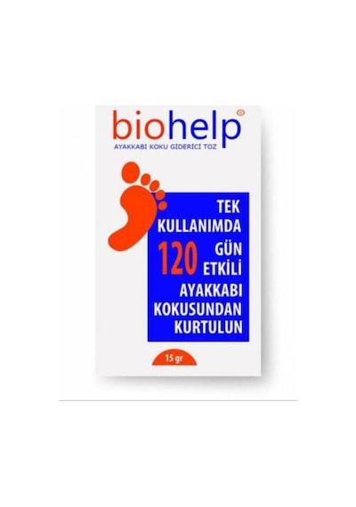 Biohelp 120 Gün Etkili Ayak Koku Giderici Önleyici Toz 15 G x 12