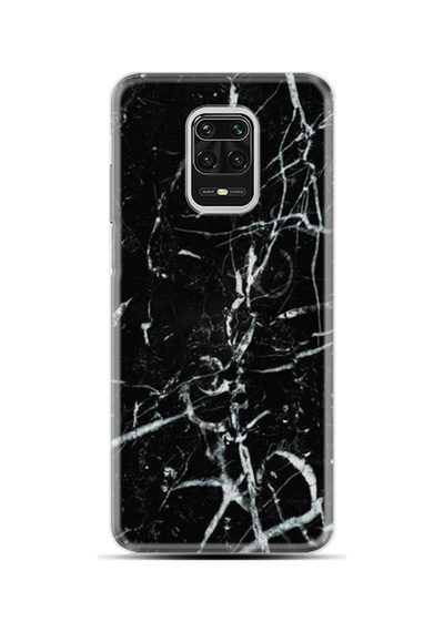 Xiaomi Redmi Note 9S Kılıf Desenli Black Marble 3 1382