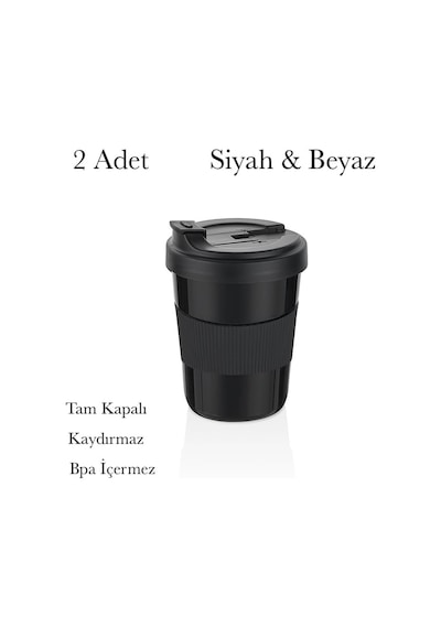 2 Adet Kahve Bardağı 550 Ml Bpa İçermez Yürüyüş Seyahat Oto Açık Ahşap