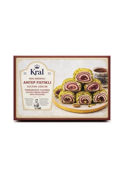Kral Nar Aromalı Antep Fıstıklı Sultan Lokum 454 G