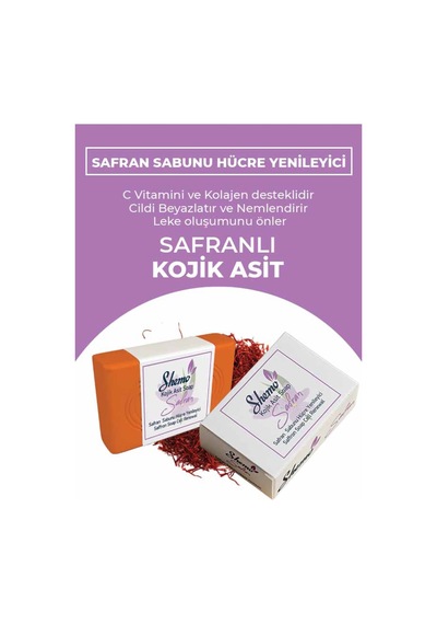 %100 Doğal Koku Yüz Cilt Beyazlatıcı Organik Nemlendirici Safran Sabunu 1 Adet - 685494369 Diğer