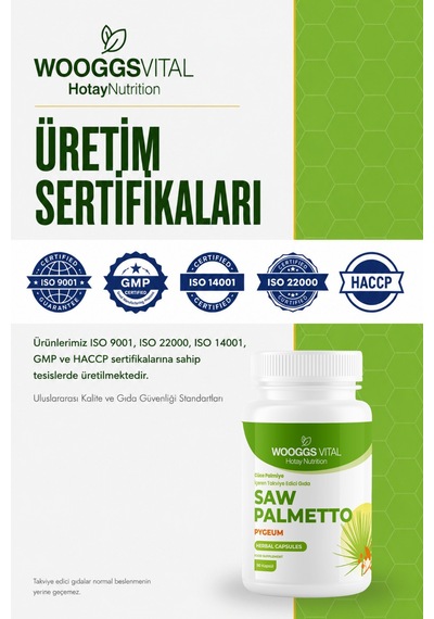 Cüce Palmiye 320 Mg Pygeum 50 Mg Takviye Edici Gıda 90 Kapsül
