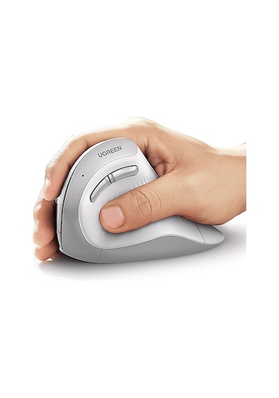 Ugreen Bt 5.0+2.4g 6 Düğmeli 1000/1600/2000/4000 Dpı 45759 Dikey Ergonomik Fare Kablosuz