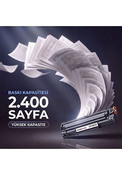 Hp Laserjet Pro M201rnw Uyumlu.  Toner Çipli Cf283x 20'li 2.400 Sayfa