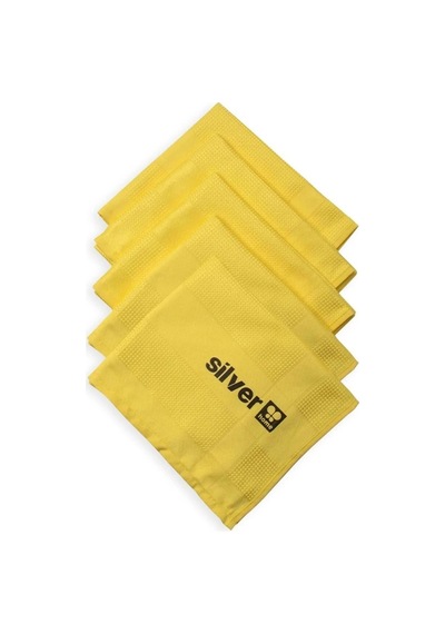 Silver Home Mikrofiber Dekoratif Cam Bezi Sarı 5'li