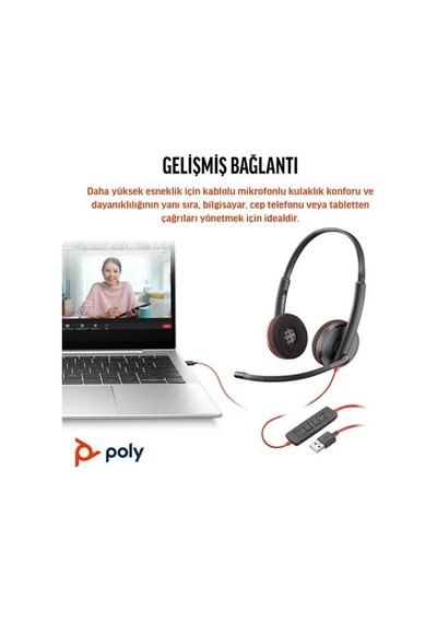 Hp Poly Bw 3220 Stereo Usb-c Hs +usb-c/a 197498429373