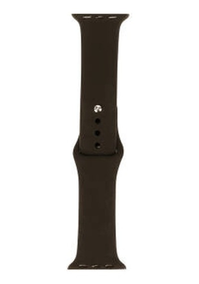 Apple Watch Uyumlu  42mm Band Serisi Klasik Kordon Silikon Strap Kayış - Olive Green