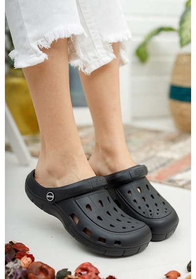 Ayakkabı Ülkesi Unisex Günlük Terlik Sandalet Siyah