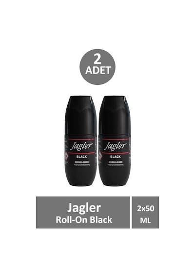 Jagler Black Antiperspirant Erkek Roll-On Deodorant 2 x 50 ML