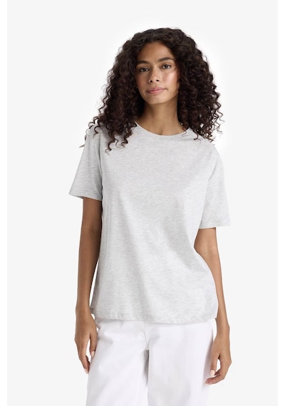 Defacto Regular Fit Gri Kadın T-shirt W9584az/gr93 Gri