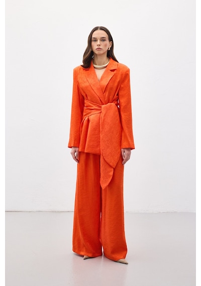 Sateen Freya Pantolon - Oranj-137157 Oranj