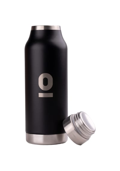 Paslanmaz Çelik Siyah Çelik Matara 530 ml No:85 Siyah