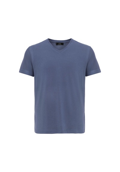 Antioch Basic V Yaka Erkek T-shirt İndigo