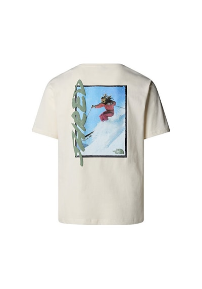 The North Face U Nse Slopes Relaxed S/s Tee-graphic Unisex Outdoor Tişörtü Nf0a8e4eqlı1 Beyaz Beyaz