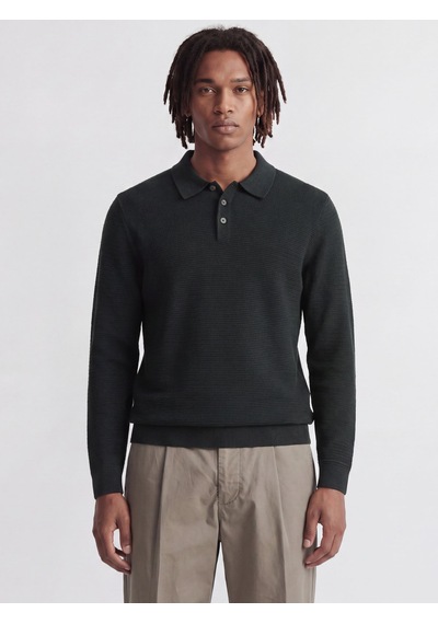 Jack & Jones Jprblurıley Knıt Polo Ls Yeşil