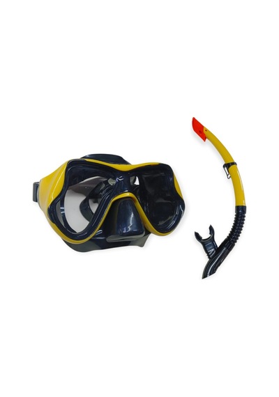 Dalış Maskesi Ve Snorkel Yetişkin - 51715-sarı - 1 Adet Çok Renkli