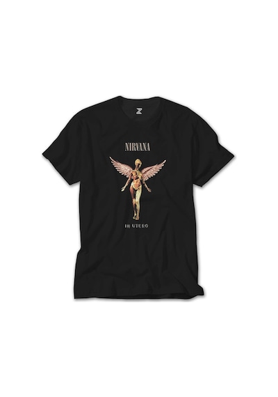Nirvana In Utero Siyah Tişört Siyah