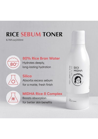 Tr Pirinç Suyu İçeren Yağlı Ciltlere Özel Sebum Dengeleyici Ve Arındırıcı Tonik Rice Sebum Toner