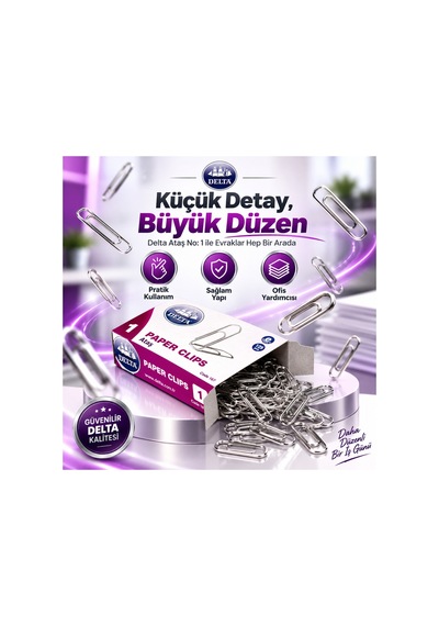 Metal Evrak Ataşı No:1