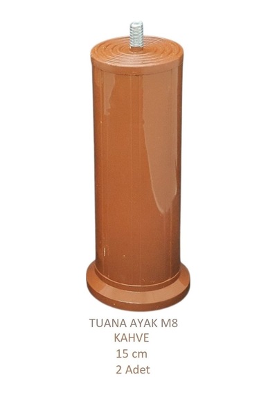 Tuana Ayak 15 cm M8 Cıvatalı Kahve (2 Adet)