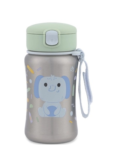 Skip Hop Besties Squad Paslanmaz Çelik Pipetli Suluk Fil STANDART