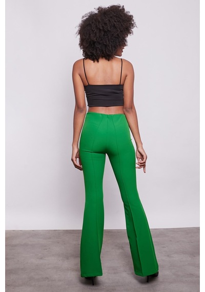 JUMENT Yüksek Bel Ön Arka Dikişli İspanyol Paça Tayt Likralı Kumaş Pantolon-benetton Yeşil B.yeşili JUMENT Yüksek Bel Ön Arka Dikişli İspanyol Paça Tayt Likralı Kumaş Pantolon-benetton Yeşil B.yeşili
