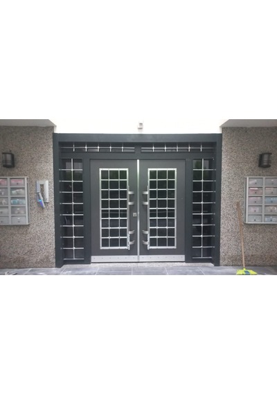 Apartman Giriş Kapısı Modelleri, Özel İmalat Antrasit Apartman Gi