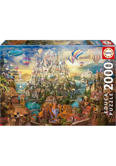 Educa 2000 Parça Rüya Kasabası Puzzle - 19944 - Dream Town