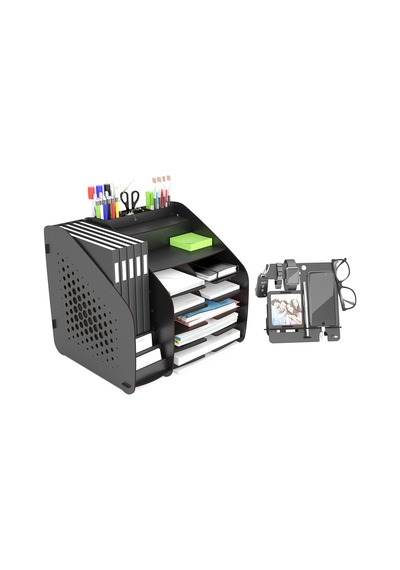 Fx-xl Hexa - 6 Renk - A4 Evrak Rafı Masaüstü Organizer Siyah - 825756903 Siyah