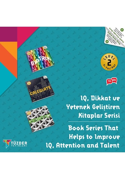 9+ Yaş Level -2 IQ, Dikkat ve Yetenek Geliştiren Kitaplar Serisi