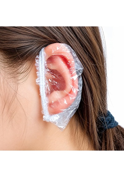 25 Şeffaf Su Geçirmez Kulak Koruyucu Bone, Elastik Kulak Kılıfı, Duş, Saç Yıkama, Saç Boyama Ve Kuaför Kullanımı İçin Su Koruyucu Kulak Bonesi, Unisex Diğer