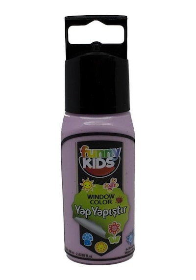 Funny Kids Yap Yapıştır Cam Boyası 60Cc - 7512 Lila