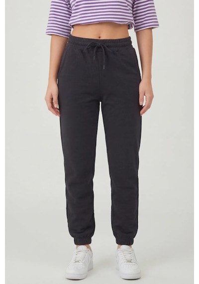 Defys Kadın Lastikli Paça Cepli Regular Fit Jogger Eşofman Altı Antrasit Melanj - 499066047 Antrasit Melanj Defys Kadın Lastikli Paça Cepli Regular Fit Jogger Eşofman Altı Antrasit Melanj - 499066047 Antrasit Melanj